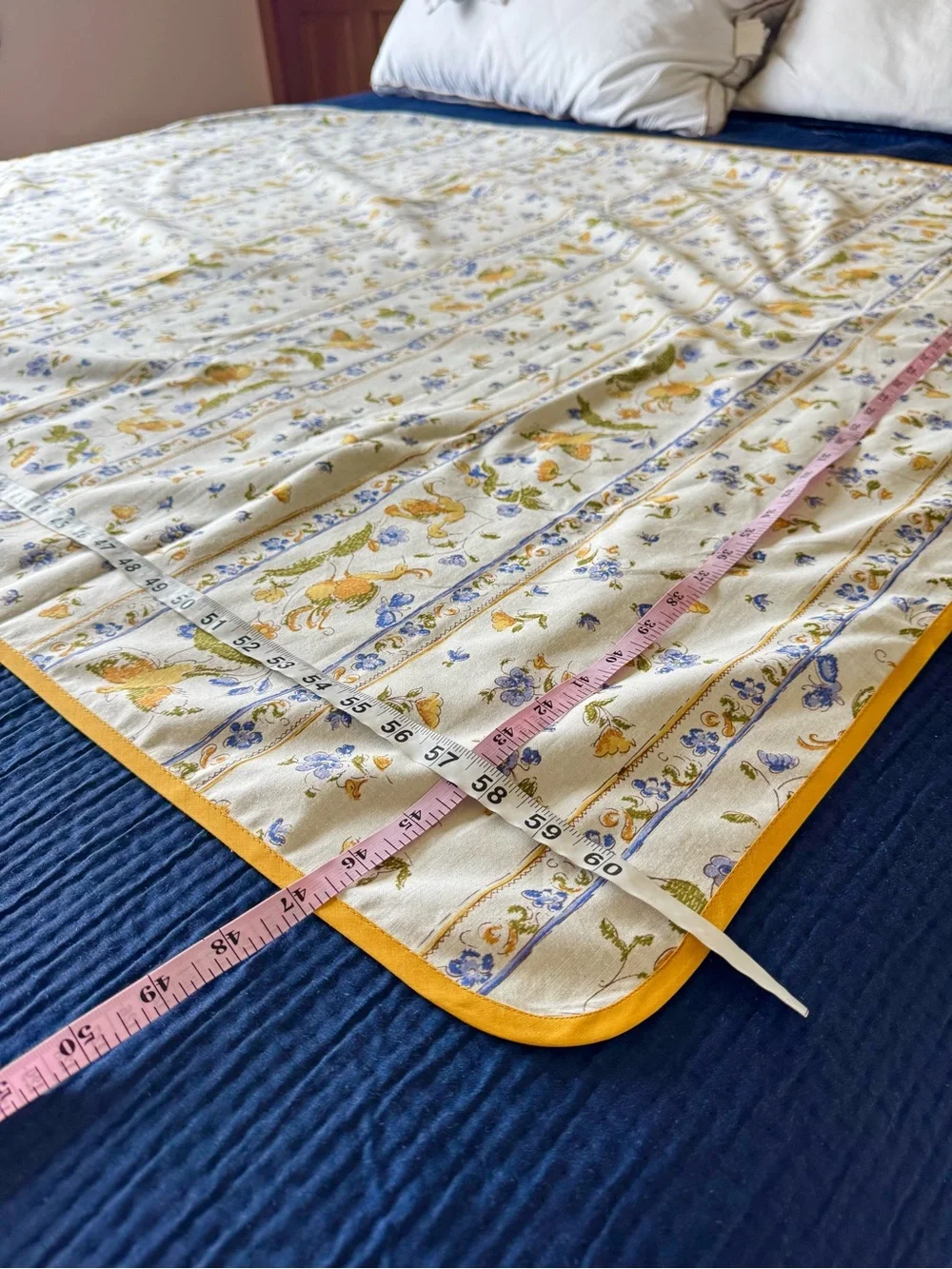 French Moustiers Provence Tablecloth Birds Floral Provencal Cotton Table Cover